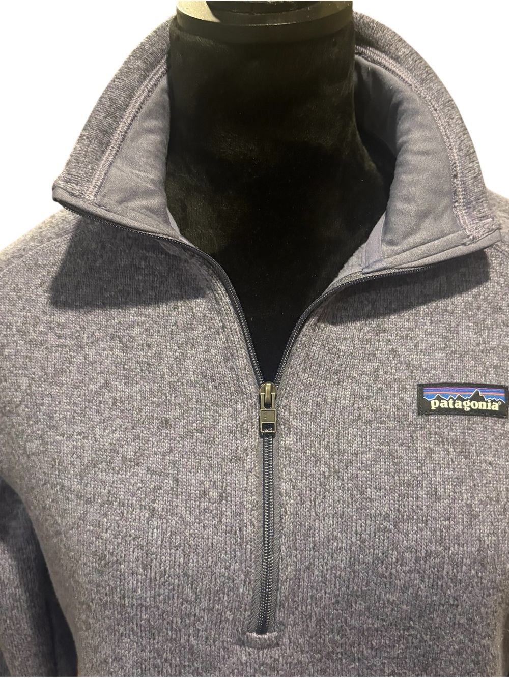 Patagonia Womens Better Sweater 1/4 Zip Pullover in Purple,Medium,Comfy Layering - Picture 4 of 13